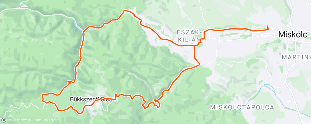 Map of the activity, Családi Bükk 🤗