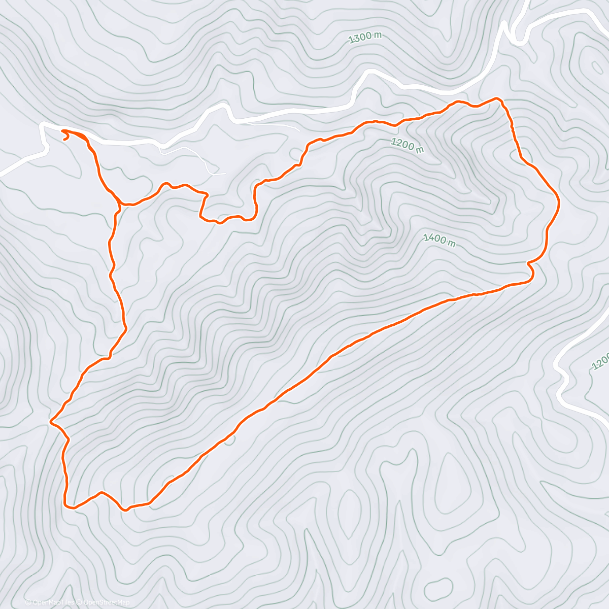 Map of the activity, Morning Trail Run