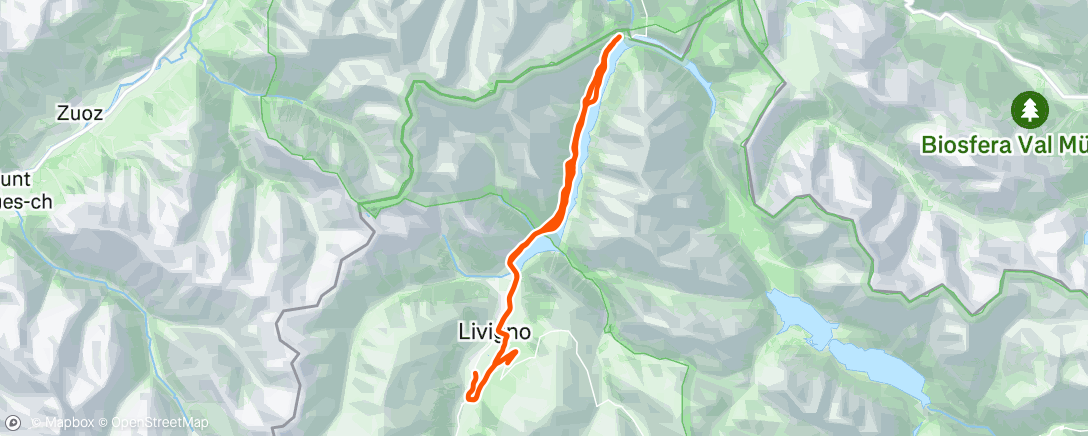 Map of the activity, Day 1 Livigno 🌧️