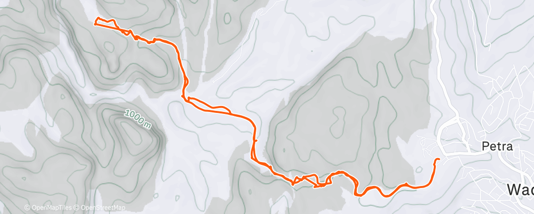 Map of the activity, Morning Walk