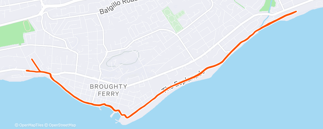 Map of the activity, Ferry Run