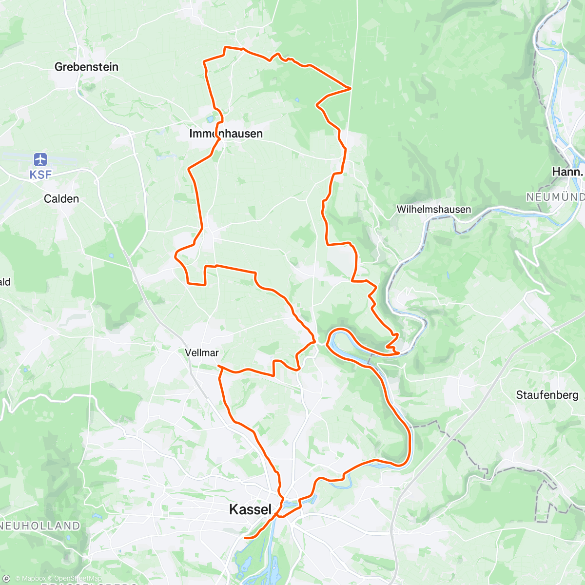 Map of the activity, La Forêt - End of the Year Ride