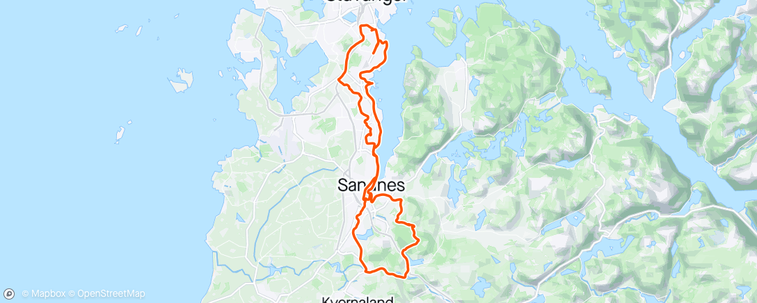 Map of the activity, Morning Ride