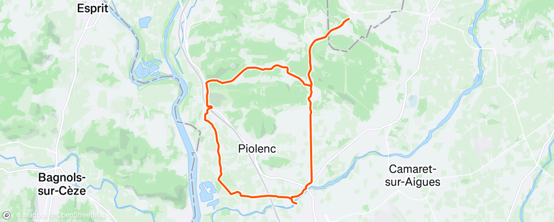 Map of the activity, Rochegude par Mornas