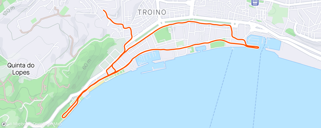 Map of the activity, 7 km Parque Urbano Albarquel