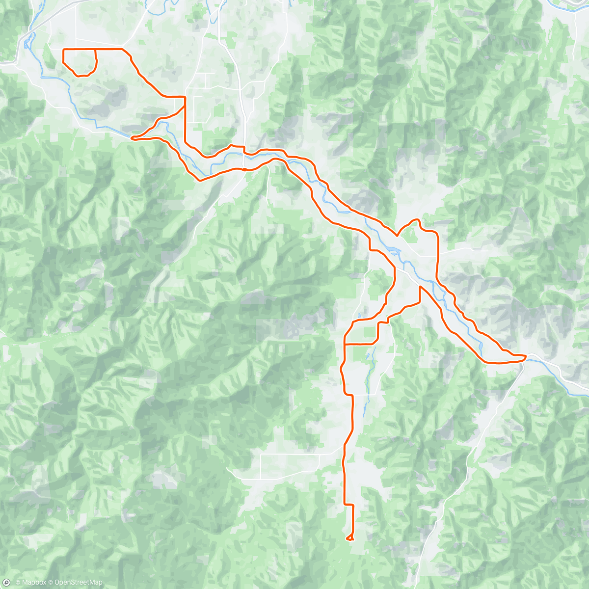 Map of the activity, Applegate