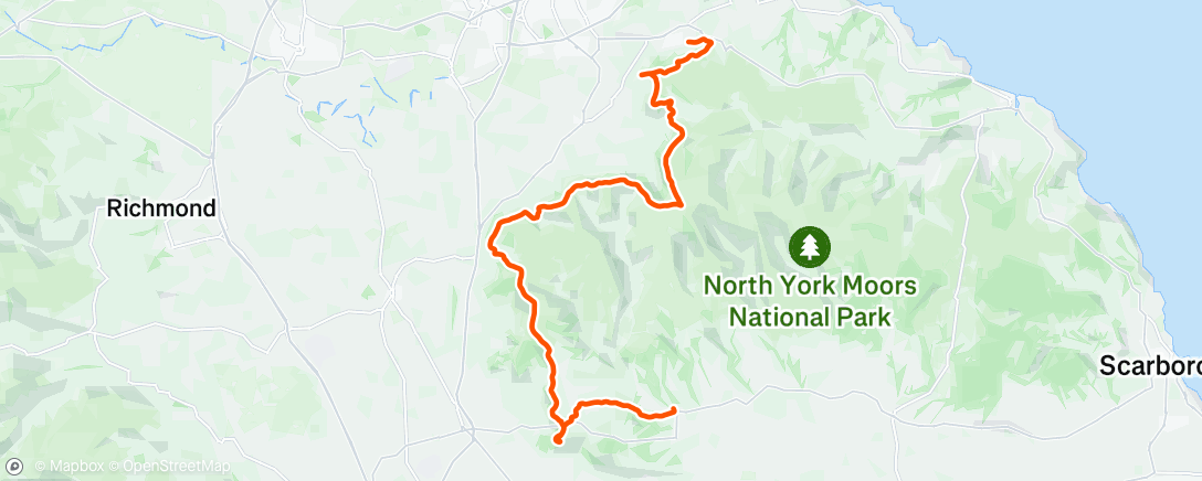 Map of the activity, Morning Trail Run