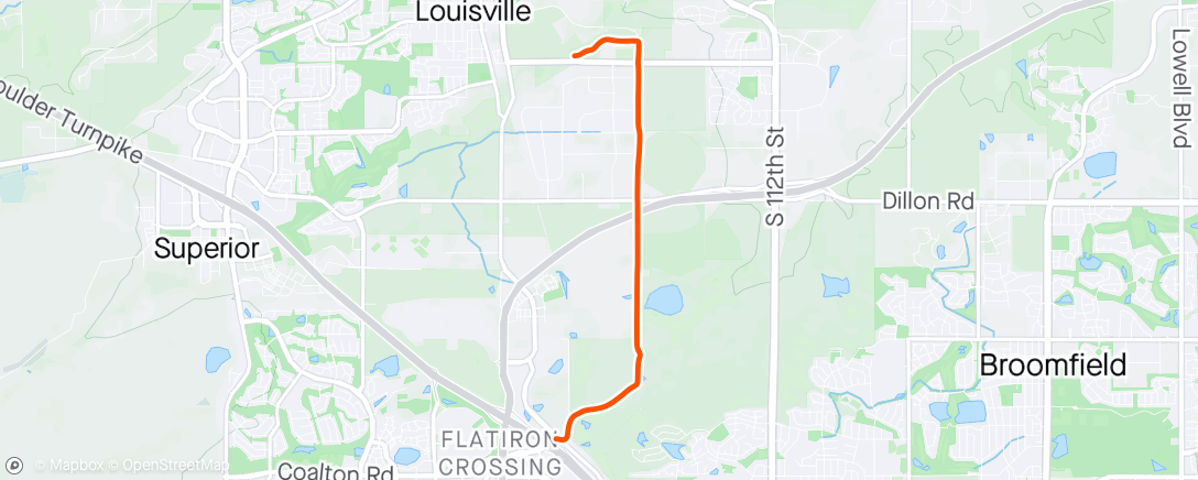 Map of the activity, FF1 short commute LVL (Flatiron)