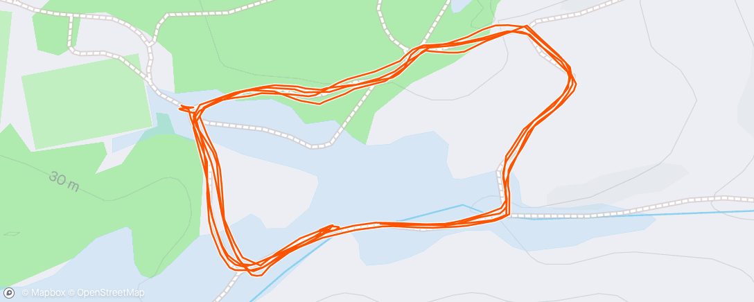 Map of the activity, Norodd - intervallgruppe: 4x1000 m