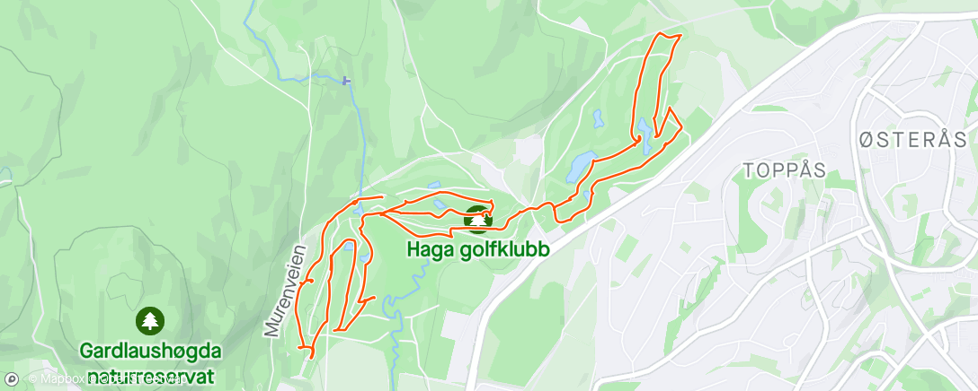 Map of the activity, 18 med Bjørno på Haga i usedvanlig god stand