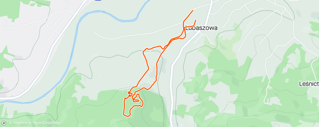 Map of the activity, Puchar Szlaku Solnego - test trasy ;) Siedliska koło Tuchowa