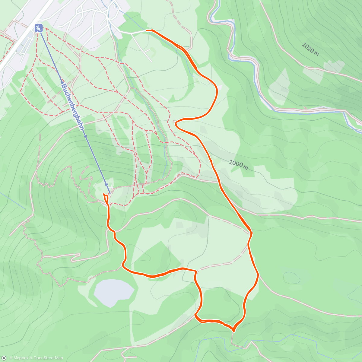 Mapa da atividade, Schneeschuhwandern