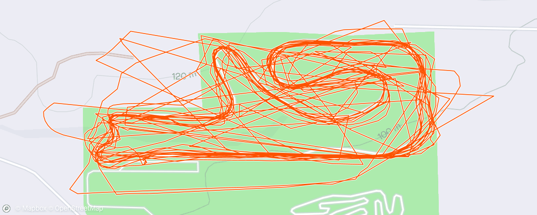 Map of the activity, We were racing… until we weren’t