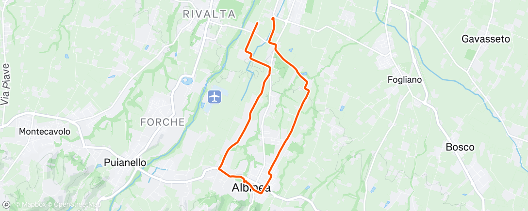 Map of the activity, Camminata pomeridiana