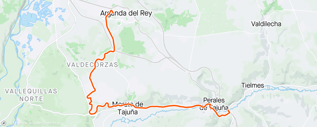 Mapa da atividade, Evening Ride