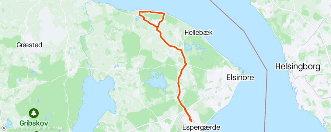 活动地图，Hornbæk plantage