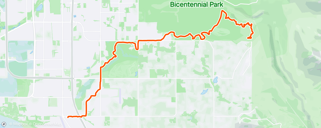 Map of the activity, Commute home with some dirt 👏