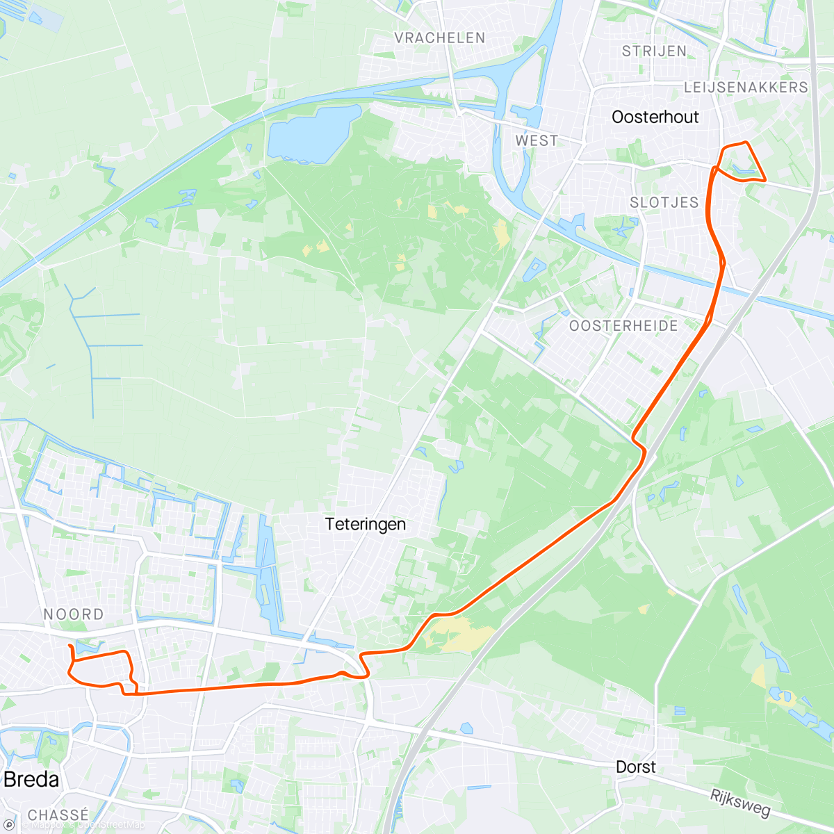 Карта физической активности (Oosterhout vv)