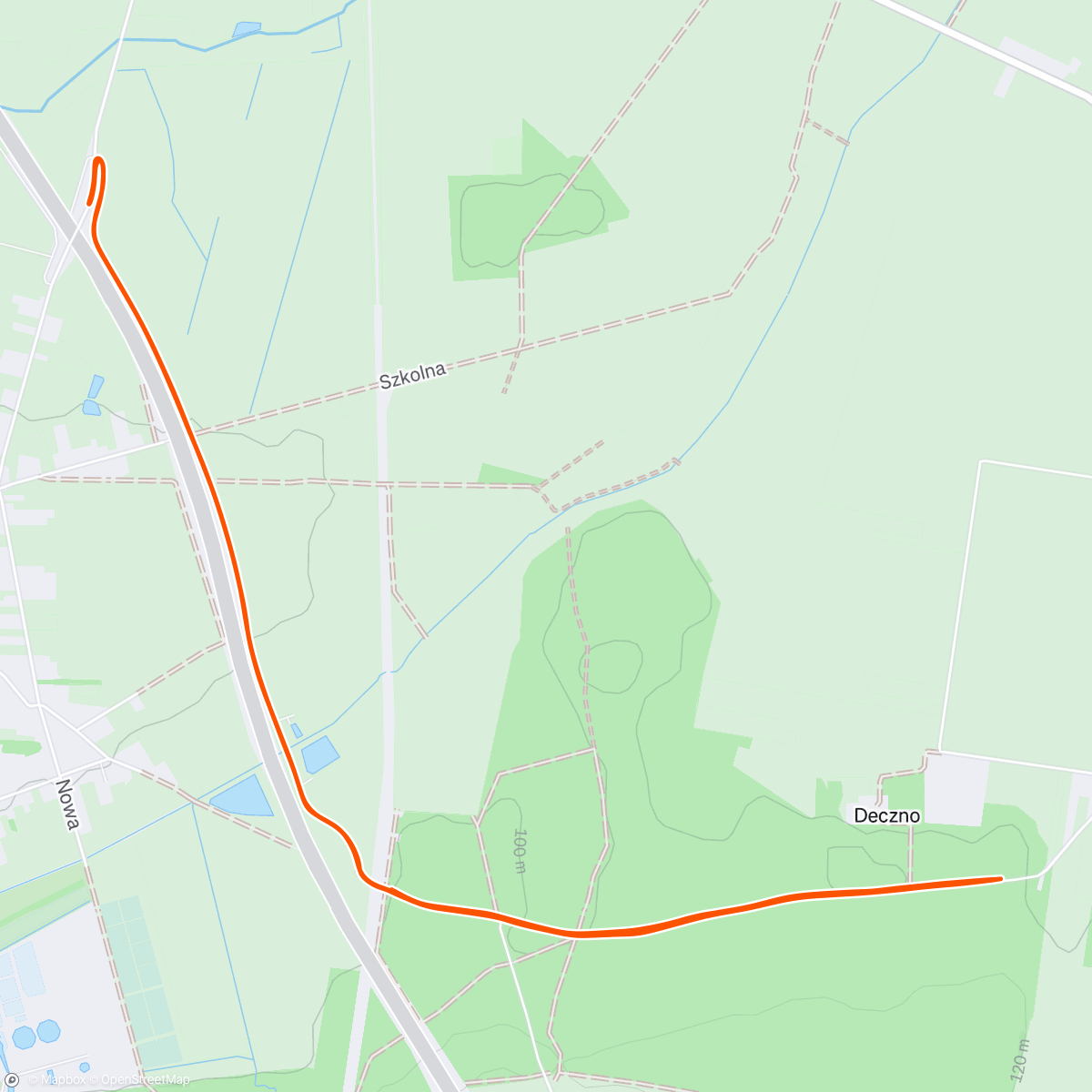 Map of the activity, Afternoon Nordic Ski