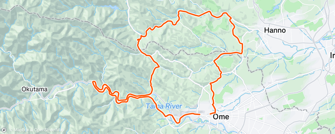 Map of the activity, Morning Ride