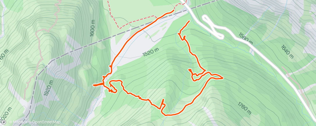 Map of the activity, Col di Val Fonda ⛰️