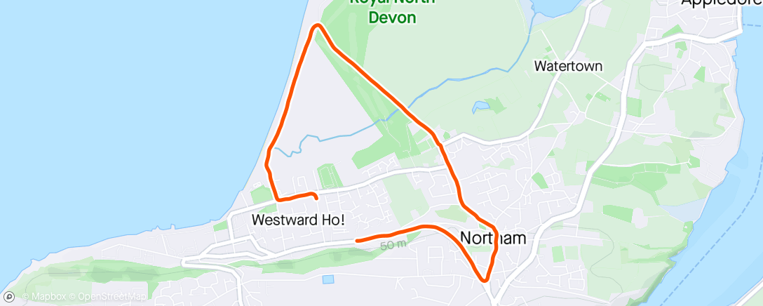 Map of the activity, Morning RUn