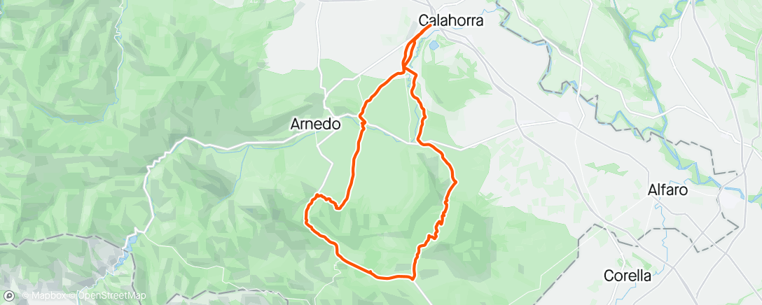 Karte der Aktivität „Gravel por Calahorra”