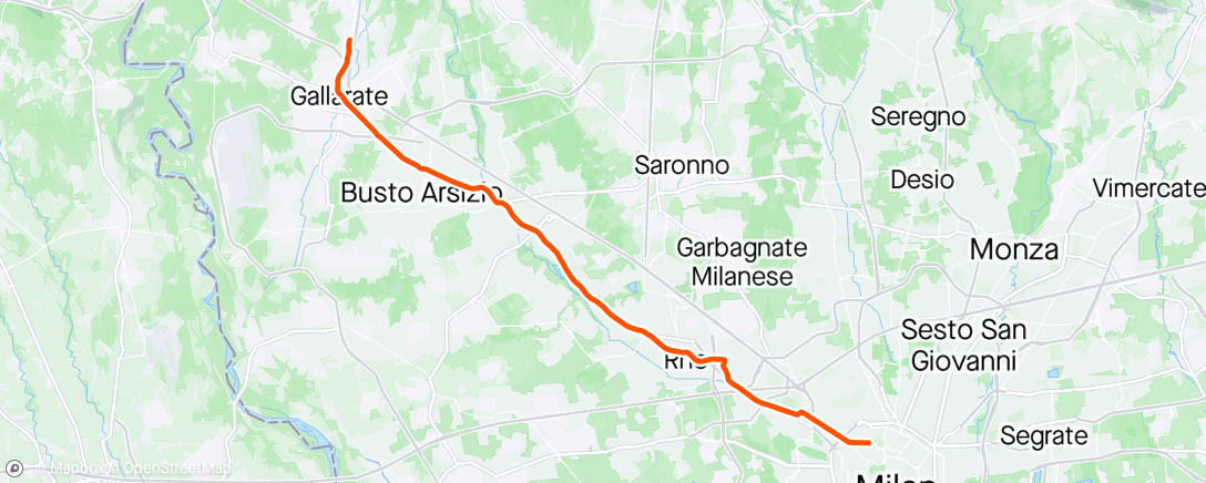 Map of the activity, Casa - Lavoro (MTB)