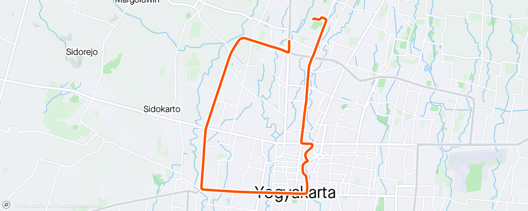 Карта физической активности (Morning Ride 🚴 - Yogyakarta, Jogja)