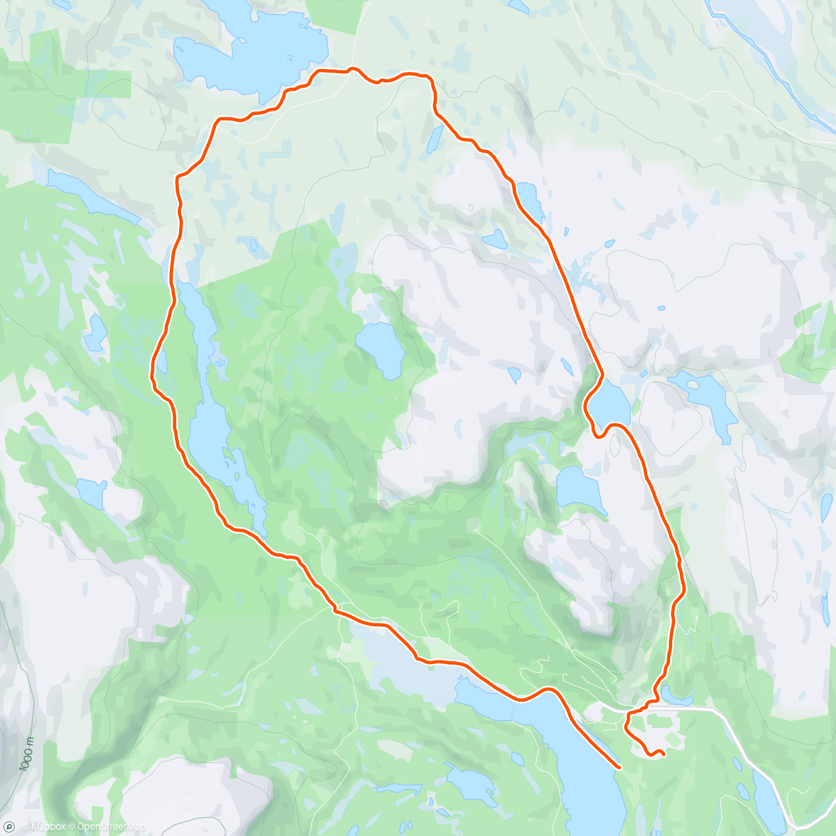 Map of the activity, Lomsjøen m Victoria
