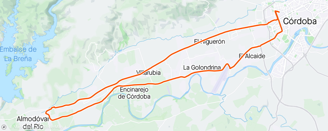 Map of the activity, Almodovar-Encinarejo ☁️