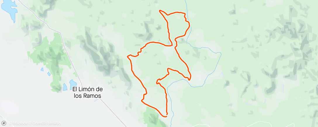 Map of the activity, Vuelta los Sifones