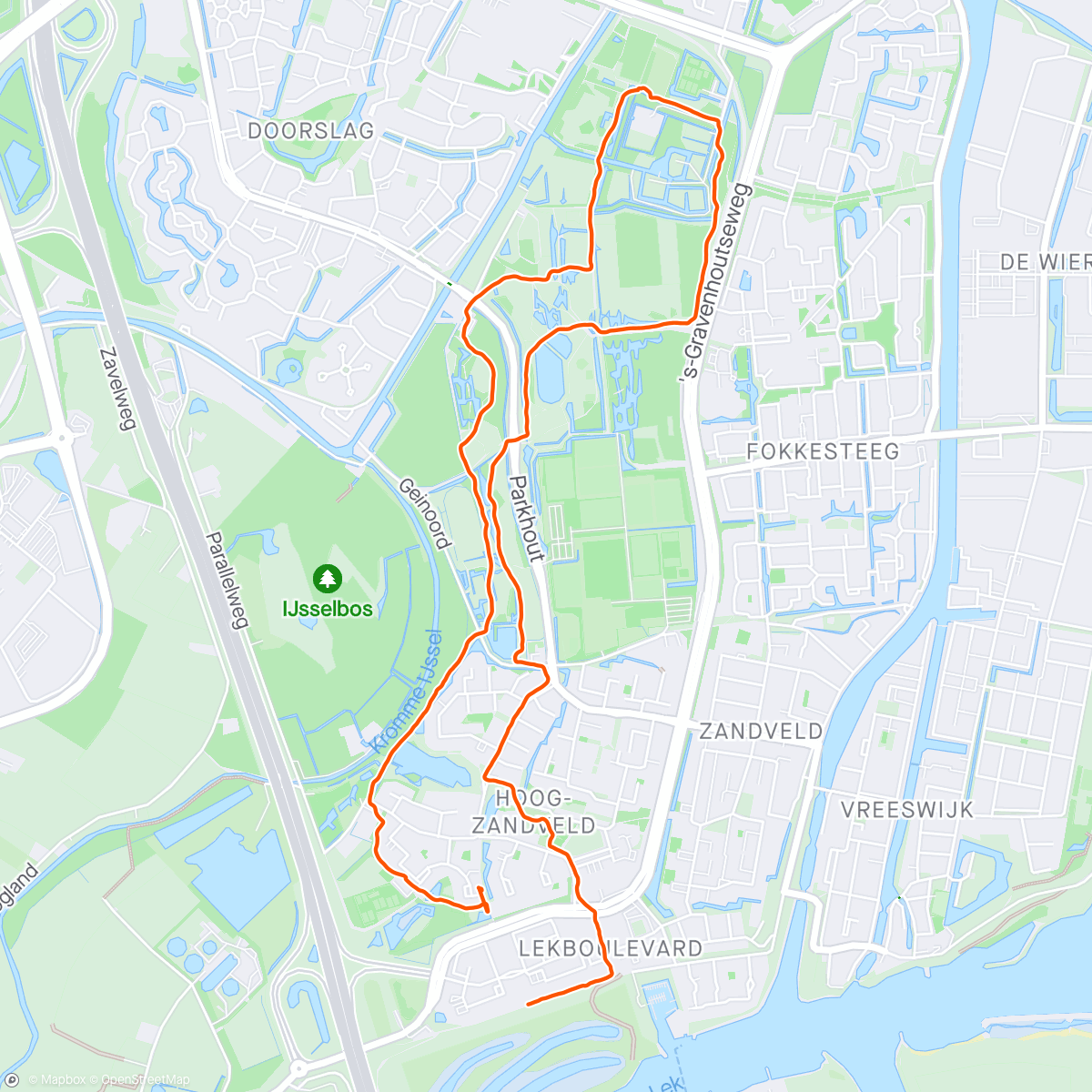 Map of the activity, Park Oudegein