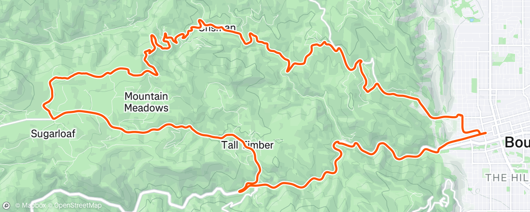 Map of the activity, LoganKing-Sugarloaf