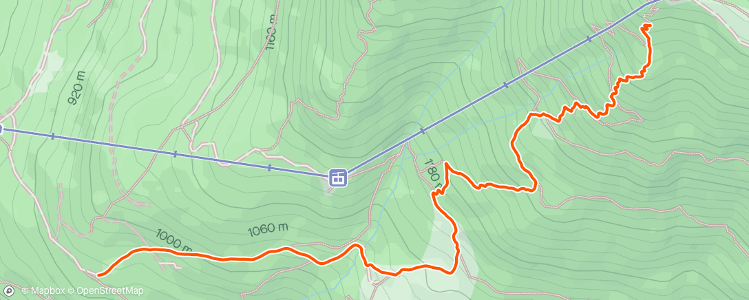 Map of the activity, Schnee am Wank