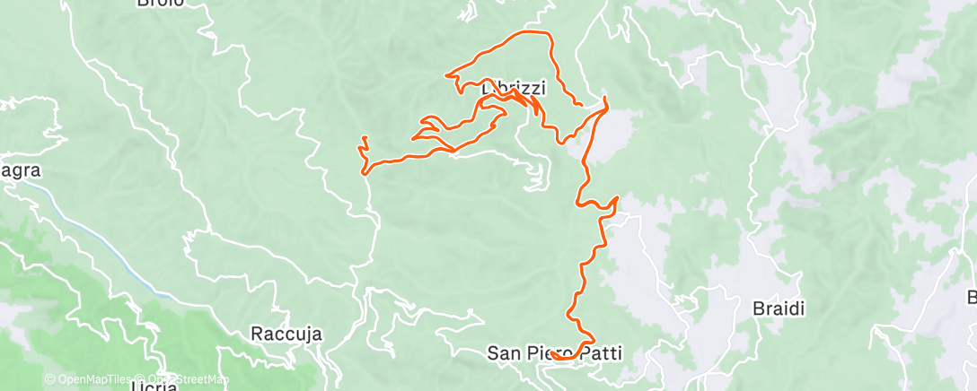 Map of the activity, Morning Ride