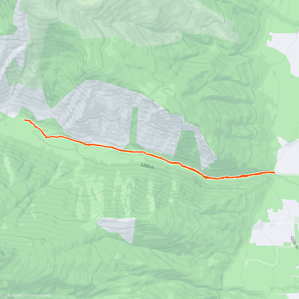 Map of the activity, Kootenai Creek