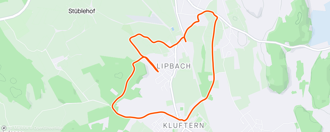 Map of the activity, Laufen