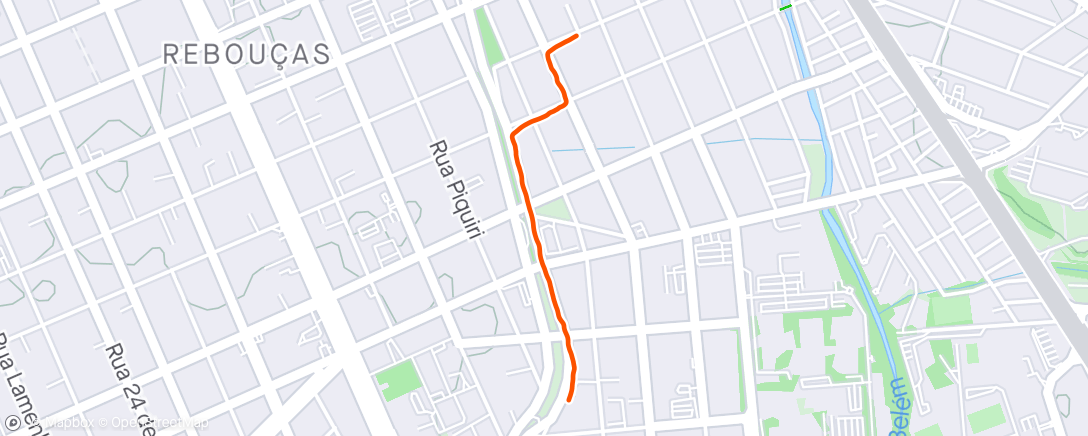 Map of the activity, Corrida Unimed