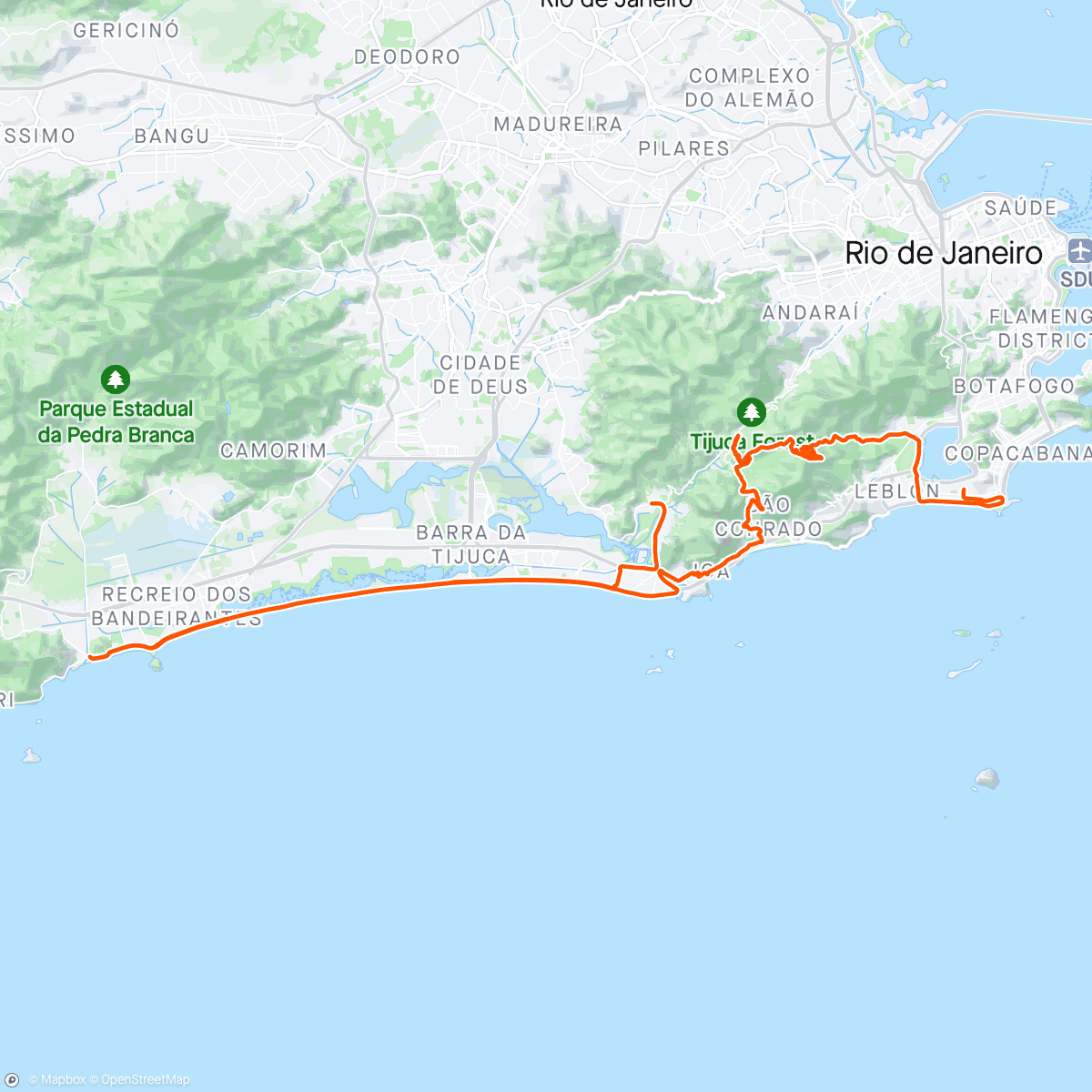Map of the activity, Pedal do Genesio + montanha ⛰️ , 🙏