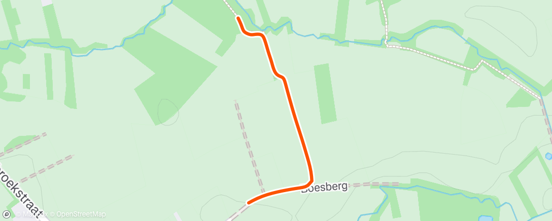Map of the activity, Avondwandeling