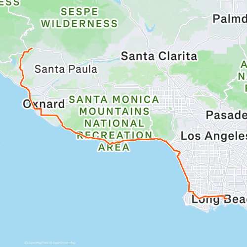 route to ojai 171.6 km Road Cycling Route on Strava