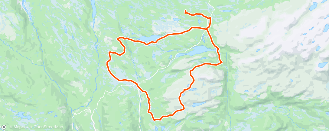 Map of the activity, Over Jomfruslettfjell
