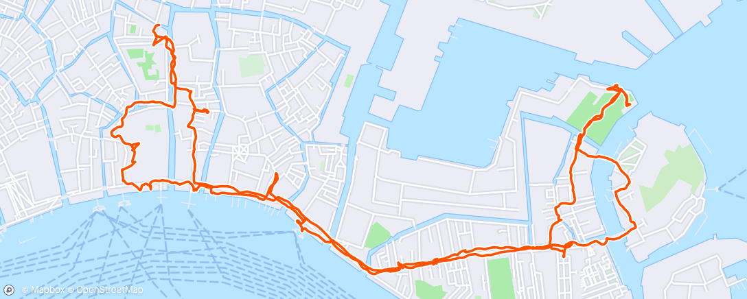 Map of the activity, Venetian Eastside exploration