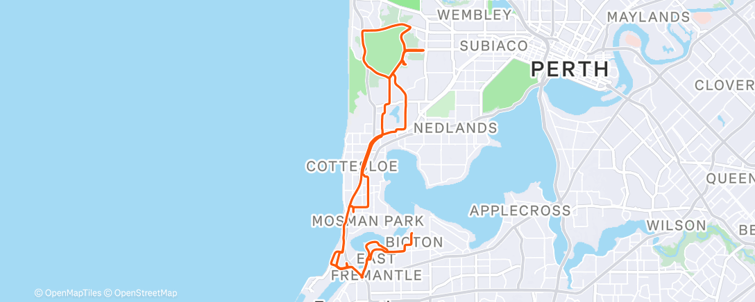 Mapa de la actividad, Morning Ride