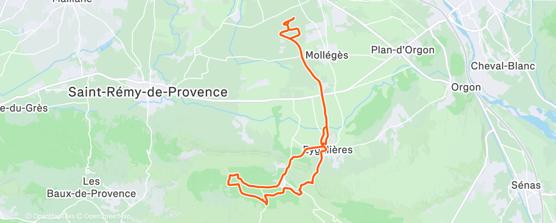 Map of the activity, Morning Ride