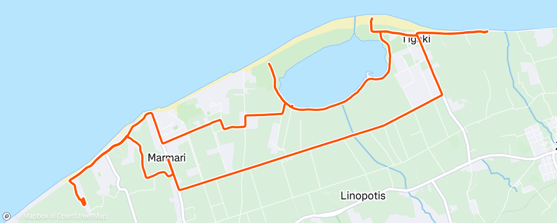 Map of the activity, Lunch E-Bike Ride