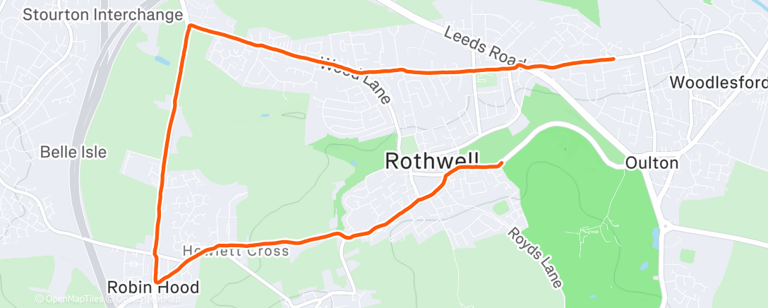 Карта физической активности (Afternoon Run)