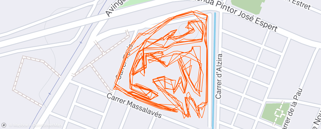 Map of the activity, Cx alginet