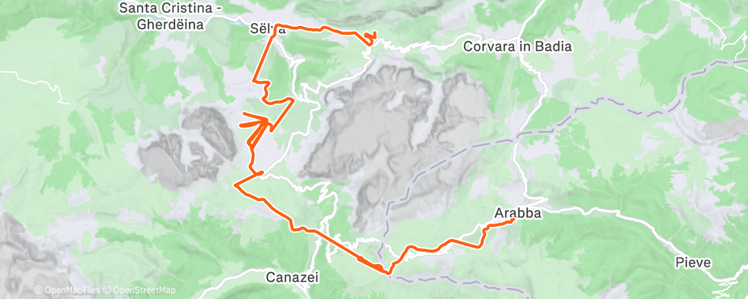 Map of the activity, Morning Alpine Ski
